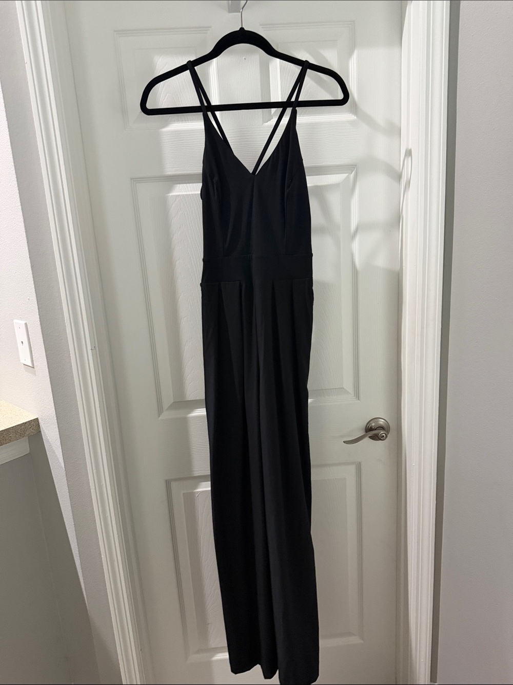 Black Strappy Jumpsuit - Women's
